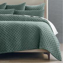 Online Designer Bedroom Rumi Velvet Quilted Bedding - quilt