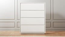 Online Designer Bedroom GALLERY WHITE 4-DRAWER TALL CHEST
