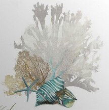 Online Designer Combined Living/Dining 'Coral' Aimee Wilson Graphic Art Print