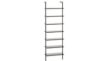 Online Designer Business/Office STAIRWAY BLACK 96" WALL MOUNTED BOOKCASE