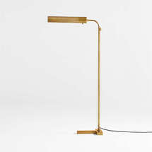 Online Designer Bedroom Fleming Antique Brass Floor Lamp
