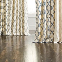Online Designer Living Room Rosselli Embroidered Drapery Panel