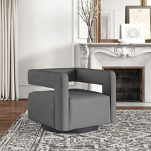 Online Designer Other Fidelia 78.74Cm Wide Velvet Swivel Armchair