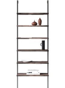 Online Designer Home/Small Office Zachary 85" H x 30" W Metal Ladder Bookcase