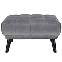 Online Designer Home Office Dense and Elegant Gray Ottoman