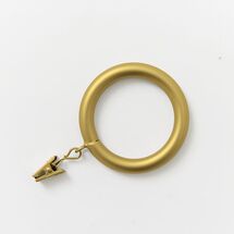 Online Designer Bedroom Round Metal Curtain Rings (Set Of 7) - Antique Brass - Oversized