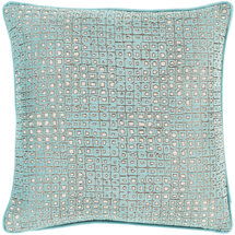 Online Designer Living Room Lux Aqua Accent Pillow