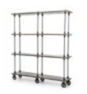 Online Designer Business/Office Rocky Wooden Bookshelf