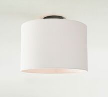 Online Designer Hallway/Entry Linen Drum Shade Flush Mount