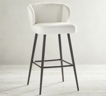 Online Designer Kitchen Wingback Upholstered Stool