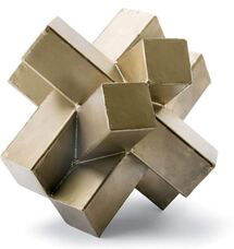 Online Designer Home Office Abstract Sculpture, Brass