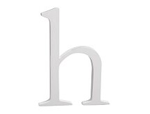 Online Designer Living Room Lowercase Letter, H