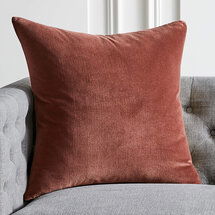 Online Designer Home/Small Office 23" LEISURE RUM RAISIN THROW PILLOW WITH DOWN-ALTERNATIVE INSERT