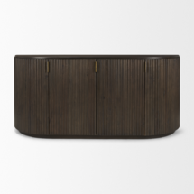 Online Designer Other Terra Light Brown Wood Fluted Sideboard