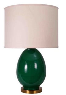 Online Designer Bedroom JAMIE YOUNG LIGHTING TABLE LAMP BASE EGG EMERALD LARGE