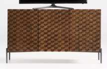 Online Designer Combined Living/Dining Raffael Small Carved Wood media Console