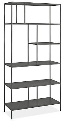 Online Designer Home/Small Office Foshay Bookcases in Natural Steel