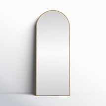 Online Designer Bedroom Nadia Arched Metal Modern Floor Mirror