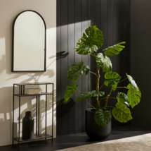 Online Designer Bedroom Faux Potted Monstera Plant & Radius Planter Bundle