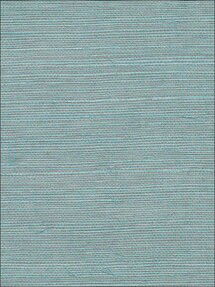 Online Designer Combined Living/Dining Kenneth JamesHaiphong Turquoise Grasscloth Wallpaper