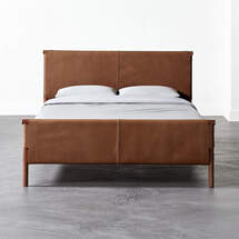 Online Designer Bedroom Curator Leather Bed