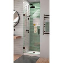 Online Designer Bathroom Frameless Shower Door 