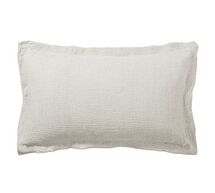 Online Designer Bedroom Belgian Flax Linen Waffle Shams - Flax