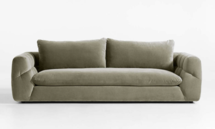 Online Designer Patio Cambria 96" Green Velvet Bouclé Sofa