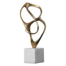 Online Designer Bedroom Brass Loops Sculpture