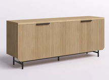 Online Designer Business/Office Ludlow Reeded 4-Door Sideboard