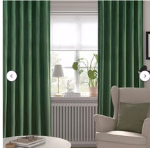 Online Designer Business/Office Cecily Velvet Blackout Curtain Pair (Set of 2)