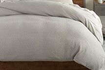 Online Designer Bedroom Soft Cotton Duvet Cover & Shams - Natural Gray