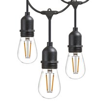Online Designer Bedroom Wayfair Basics 48' Outdoor 15 - Bulb Standard String Light