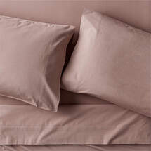 Online Designer Bedroom Cozy Cloud Plum Rose 100% Organic Cotton Kids Queen Sheet Set