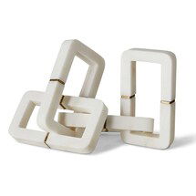 Online Designer Living Room Connection Sculpture - White Marble