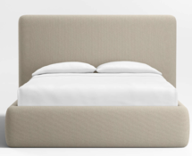 Online Designer Bedroom Anneli Taupe Upholstered Queen Bed