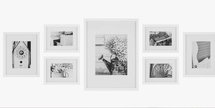 Online Designer Bedroom Gallery Wall Solid Wood Matted Picture Frame Kit