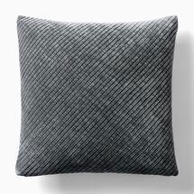 Online Designer Living Room Corded Bias Velvet Pillow