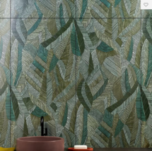 Online Designer Bathroom Monet Wild Atelier Green 24x48 Artisan Decor Matte Porcelain Wall Tile