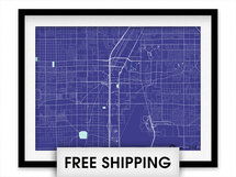 Online Designer Studio Las Vegas Map Print