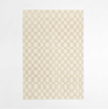 Online Designer Bedroom Imperfect Checkerboard Wool rug
