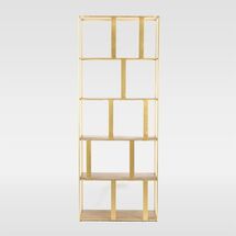 Online Designer Bedroom Modern Industrial Bookshelf - Brass