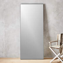 Online Designer Bedroom INFINITY BLACK FLOOR LENGTH MIRROR 32"X76"