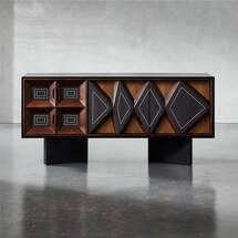 Online Designer Other PASEO CARVED WOOD MEDIA CONSOLE