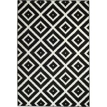 Online Designer Business/Office Leana Black Indoor Area Rug