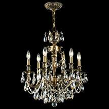 Online Designer Combined Living/Dining James R. Moder Brindisi 21" Wide Bronze 6-Light Chandelier
