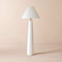 Online Designer Business/Office Polar White Cement Floor Lamp