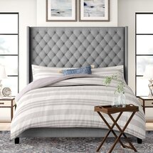 Online Designer Bedroom Monett Tufted Upholstered Standard Bed