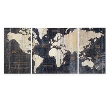 Online Designer Living Room Ocean Eye I - 3 Piece Picture Frame Print Set on Canvas