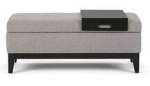 Online Designer Combined Living/Dining Oregon Upholstered Storage Bench with Tray